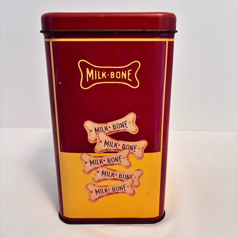 Milk-Bone Dog Biscuits Black Labrador Retriever Tin Limited Edition Vintage - Picture 8 of 10